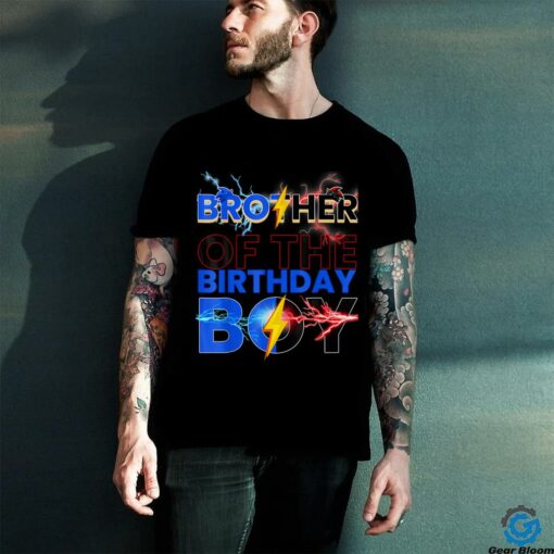 Brother Of The Birthday Boy Hedgehog Family Party T Shirt
