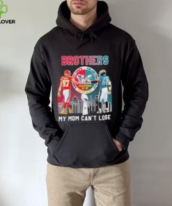 Brothers my mom can’t lose Kansas city Chiefs Philadelphia Eagles super bowl champions 2022 signatures hoodie, sweater, longsleeve, shirt v-neck, t-shirt