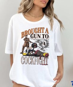 Brought A Gun To A Cockfight Tennessee Beat South Carolina Shirt