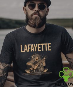 Brown Bear Guitar Lafayette Baseball T Shirt