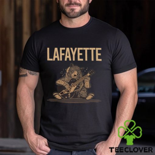 Brown Bear Guitar Lafayette Baseball T Shirt