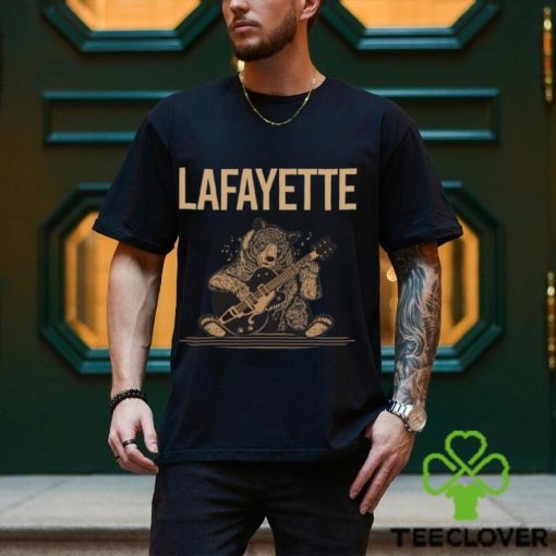 Brown Bear Guitar Lafayette Baseball T Shirt