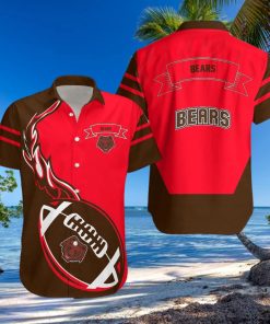 Brown Bears 3D Hawaiian Shirt Flame Ball NCAA Men And Women Gift For Fans