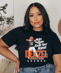 Browns Denzel Ward Make Them Know Your Name Signature 2024 T Shirt 1 Browns Denzel Ward Make Them Know Your Name Signature 2024 T Shirt