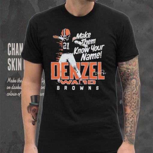 Browns Denzel Ward Signature Shirt