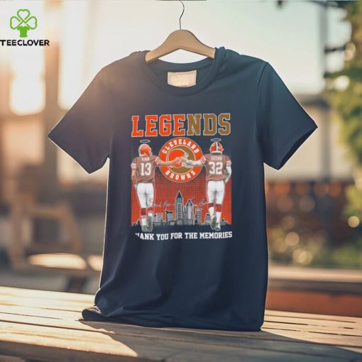 Browns Legends Frank Ryan Jim Brown Thank You For The Memories Shirt