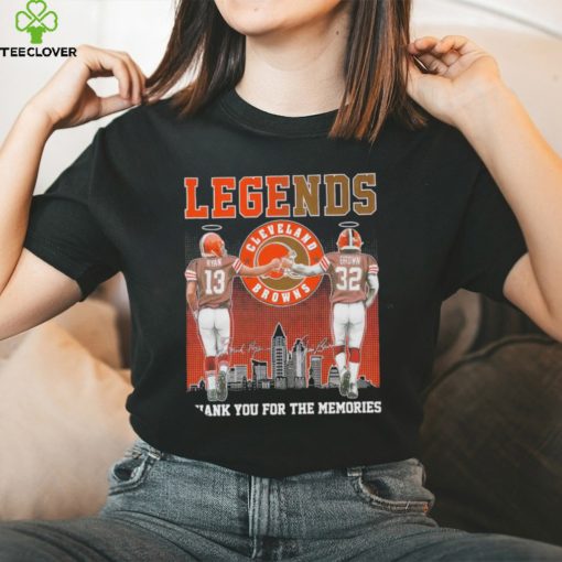 Browns Legends Frank Ryan Jim Brown Thank You For The Memories Shirt