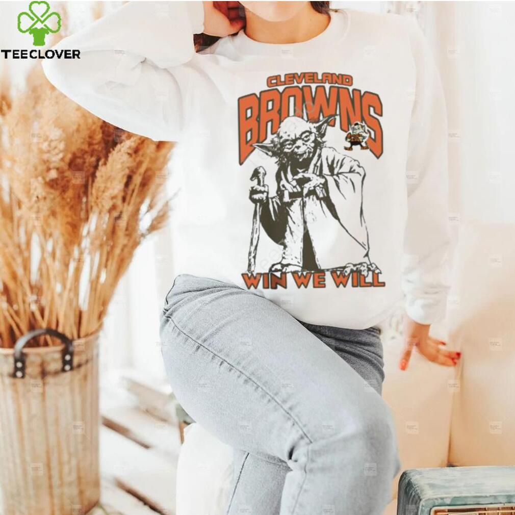 Browns Star Wars Yoda Win We Will Shirt Browns Star Wars Yoda Win We Will Shirt