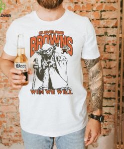 Browns Star Wars Yoda Win We Will Shirt