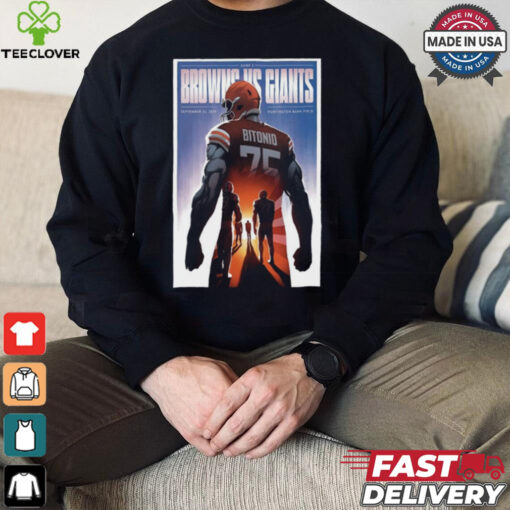 Browns vs. Giants Game Day 2024 Poster Shirt
