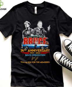 Bruce 74th Anniversary 1949 2023 Bruce Springsteen Thank You For The Memories Signatures Shirt 2 Bruce 74th Anniversary 1949 2023 Bruce Springsteen Thank You For The Memories Signatures Shirt