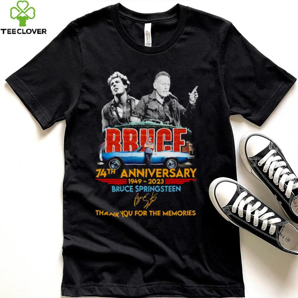 Bruce 74th Anniversary 1949 2023 Bruce Springsteen Thank You For The Memories Signatures Shirt Bruce 74th Anniversary 1949 2023 Bruce Springsteen Thank You For The Memories Signatures Shirt