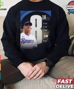 Bruce Bochy 2,159 Texas Rangers MLB All time Managerial wins shirt