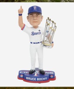 Bruce Bochy Texas Rangers 2023 World Series Champions Bobblehead Ornament