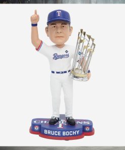 Bruce Bochy Texas Rangers 2023 World Series Champions Bobblehead Ornament