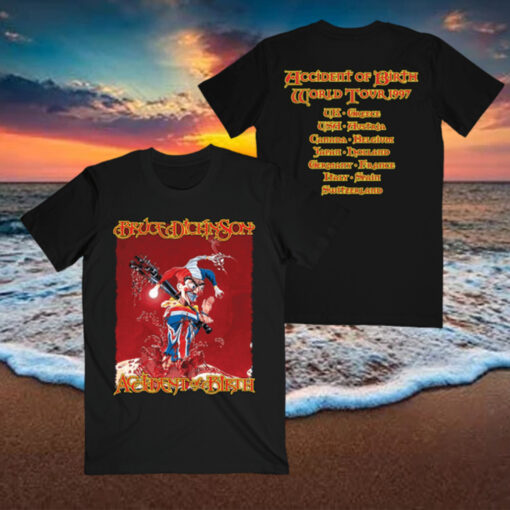 Bruce Dickinson Accident Of Birth Tee shirts
