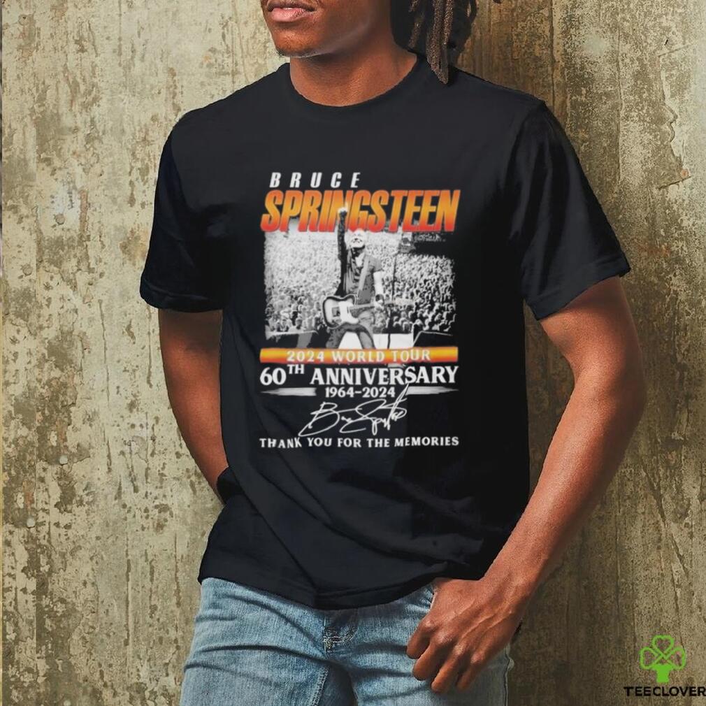 Bruce Springsteen 2024 World Tour 60th Anniversary 1964 2024 Thank You For The Memories T Shirt Bruce Springsteen 2024 World Tour 60th Anniversary 1964 2024 Thank You For The Memories T Shirt