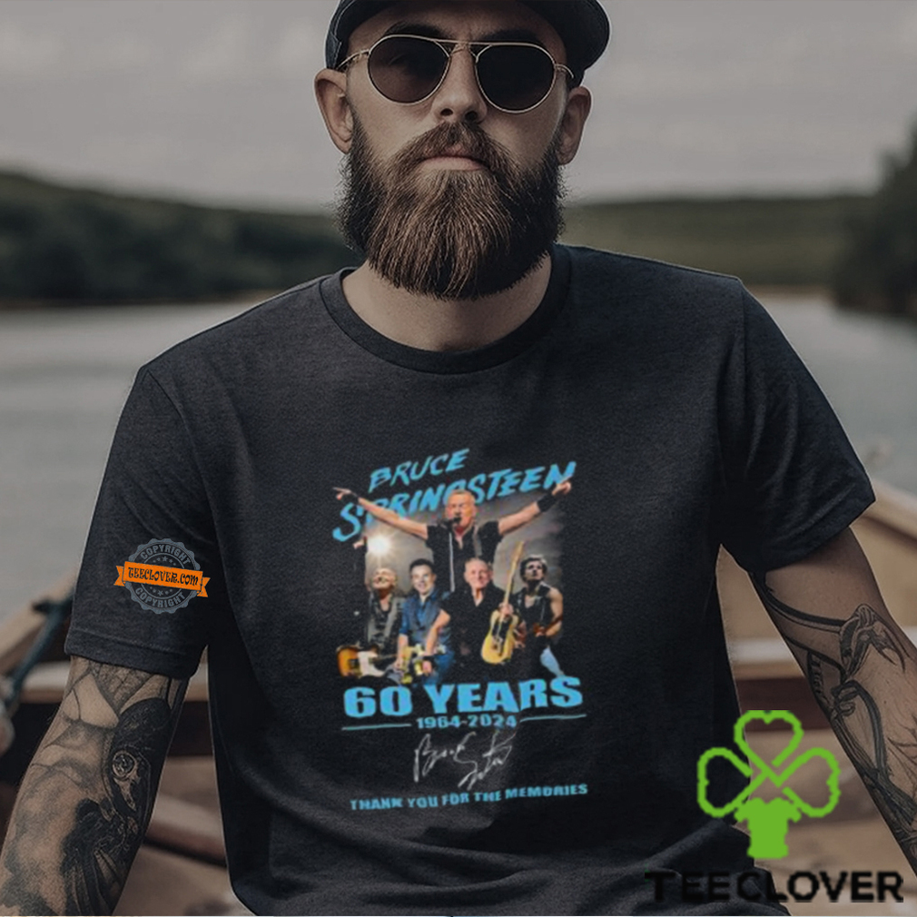 Bruce Springsteen 60 Years 1964 2024 Thank You For The Memories Signature Shirt Bruce Springsteen 60 Years 1964 2024 Thank You For The Memories Signature Shirt