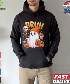 Bruh Ghost Halloween Cute Ghost Trick Or Treat Candy Kids T shirt