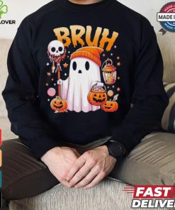 Bruh Ghost Halloween Cute Ghost Trick Or Treat Candy Kids T hoodie, sweater, longsleeve, shirt v-neck, t-shirt