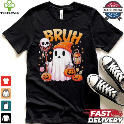 Bruh Ghost Halloween Cute Ghost Trick Or Treat Candy Kids T hoodie, sweater, longsleeve, shirt v-neck, t-shirt