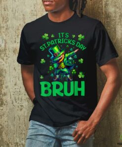 Bruh St Patricks Day Boys Kids Saint Patricks Day Leprechaun T Shirt