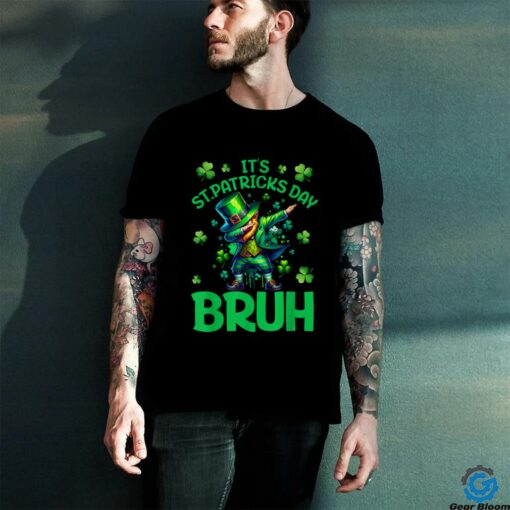 Bruh St Patricks Day Boys Kids Saint Patricks Day Leprechaun T Shirt