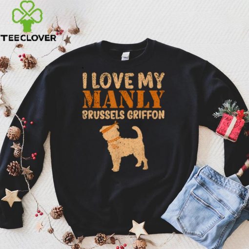 Brussels Griffon Pet Funny Boy Dog Pup Gender Reveal Gag T Shirt