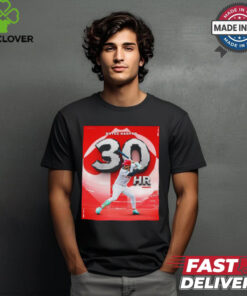 Bryce Harper 30 HR Philadelphia Phillies Red October 2024 Shirt