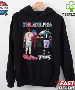 Bryce Harper Philadelphia Phillies X Jalen Hurts Philadelphia Eagles 2024 Shirt