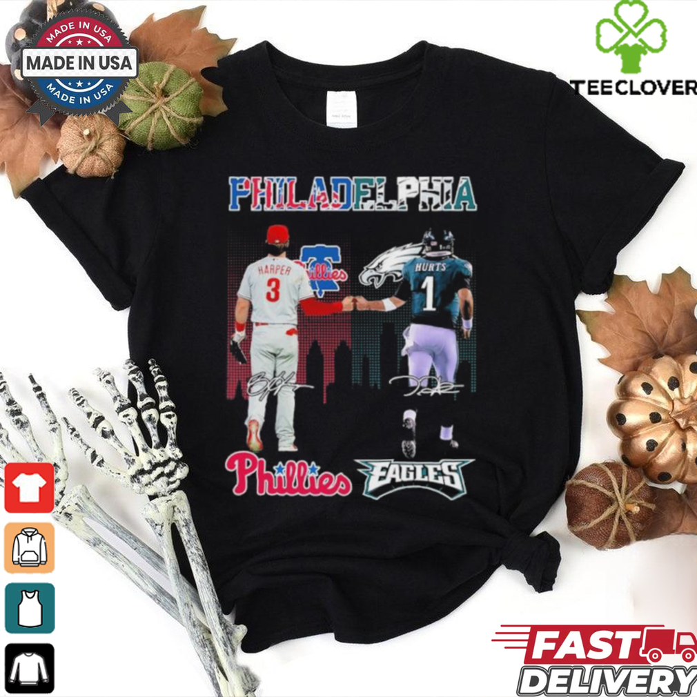 Bryce Harper Philadelphia Phillies X Jalen Hurts Philadelphia Eagles 2024 Shirt Bryce Harper Philadelphia Phillies X Jalen Hurts Philadelphia Eagles 2024 Shirt