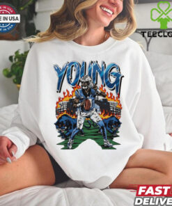 The **Bryce Young 3 Passing 2 Rushing Shirt** celebrates Bryce Young’s impressive stats, highlighting his three passing touchdowns and two rushing touchdowns. A great shirt for fans to honor his versatility and playmaking abilities on the field!