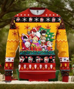 Bts Army Chibi Cute Ugly Christmas Sweater Red Yellow 1 Amazing Gift Men And Women Christmas Gift