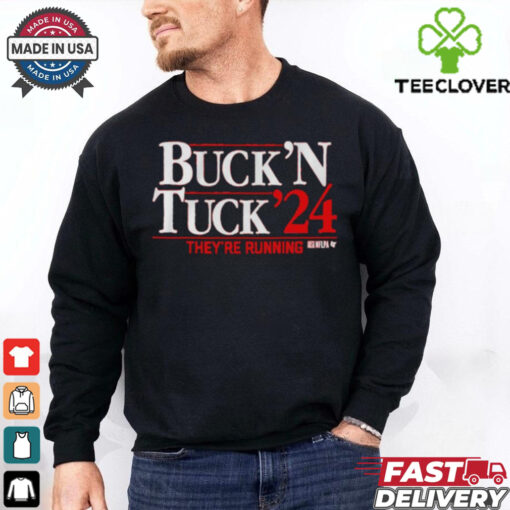 Buck ‘N Tuck ’24 Bucky Irving & Sean Tucker They’re Running Shirt