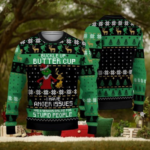 Buckle Up Butter Cup Ugly Sweater Christmas 3D Sweater