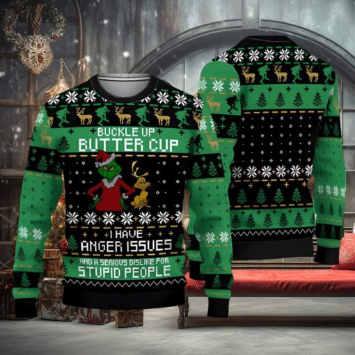 Buckle Up Butter Cup Ugly Sweater Christmas 3D Sweater