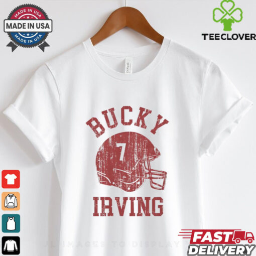 Bucky Irving Tampa Bay Buccaneers NFL football helmet font vintage shirt