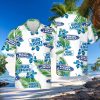 Bud Light Beer Hawaiian Shirt Hibiscus Flower Pattern Gift For Beach Lovers