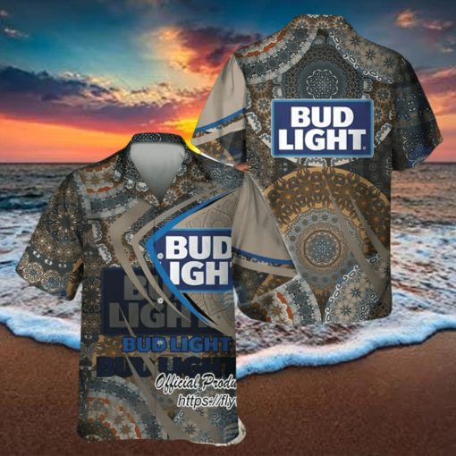 Bud Light Beer Mandala Trending Hawaiian Shirt