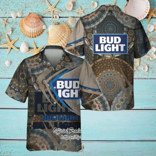 Bud Light Beer Mandala Trending Hawaiian Shirt