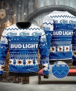 Bud Light Christmas Sweater, Merry Ugly Christmas Sweater, Christmas Gift Apparel