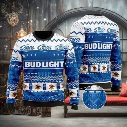 Bud Light Christmas Sweater, Merry Ugly Christmas Sweater, Christmas Gift Apparel