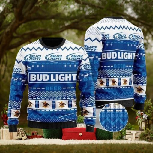 Bud Light Christmas Sweater, Merry Ugly Christmas Sweater, Christmas Gift Apparel