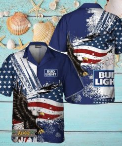 Bud Light Fourth Of July Eagle Hawaiian Shirt For Men And Women Gift Hawaiian Beer