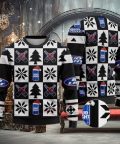 Bud Light Funny Beer Ugly Christmas Sweater Black Gift For Men And Women
