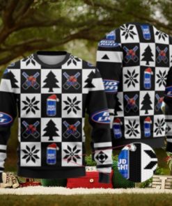 Bud Light Funny Beer Ugly Christmas Sweater Black Gift For Men And Women
