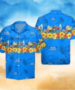 Bud Light Hawaiian Shirt Aloha Shirt Bud Light Beer God Says You Are Tropical Pattern