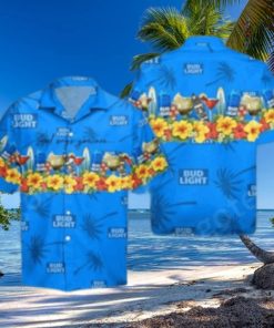 Bud Light Hawaiian Shirt Aloha Shirt Bud Light Beer God Says You Are Tropical Pattern