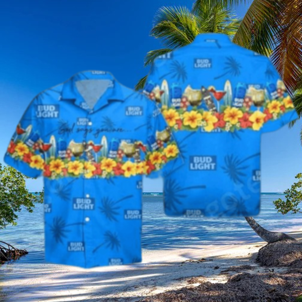 Bud Light Hawaiian Shirt Aloha Shirt Bud Light Beer God Says You Are Tropical Pattern Bud Light Hawaiian Shirt Aloha Shirt Bud Light Beer God Says You Are Tropical Pattern