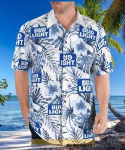 Bud Light Hawaiian Shirt Classic Flora